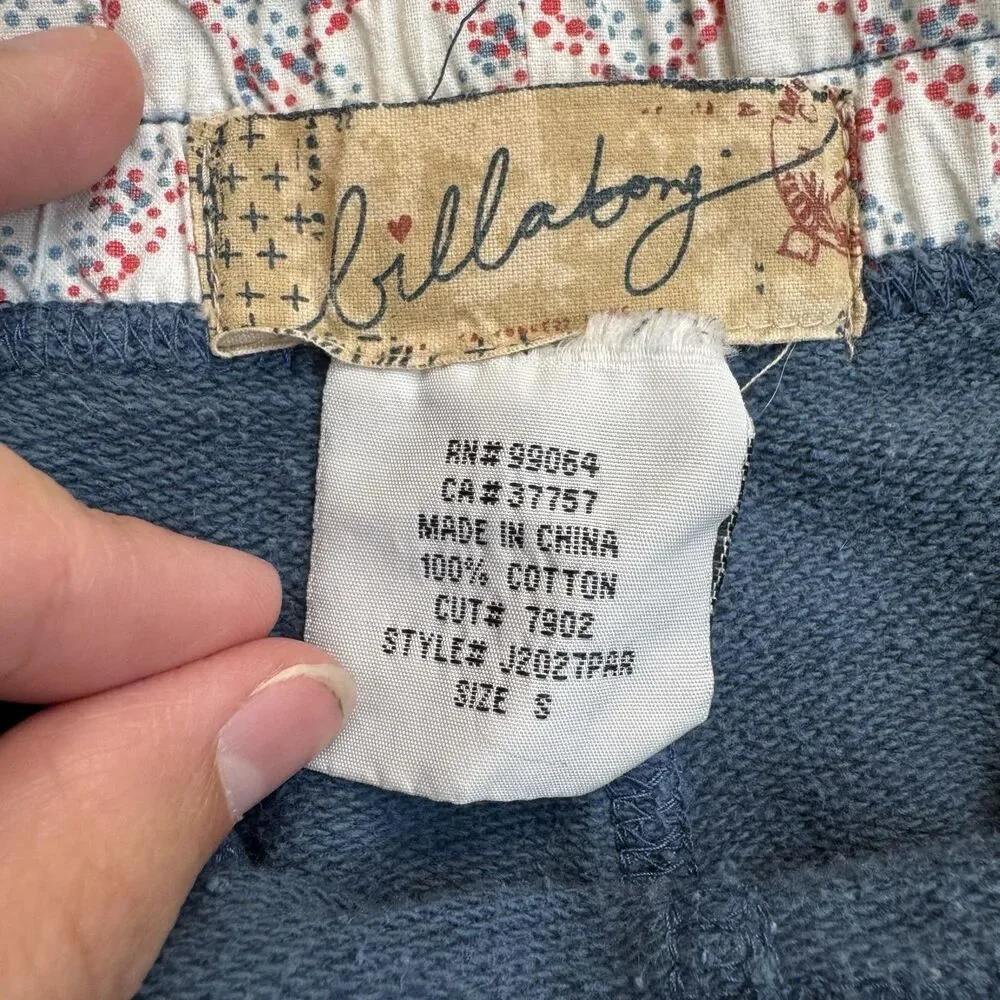 Billabong Micro Sweat Shorts Womens Small Blue French Terry Beach Y2K Surf Mini